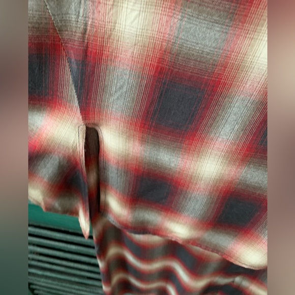 AllSaints “Heny” Tie-Front Check Dress size US 6/ UK 10 - Picture 6 of 11